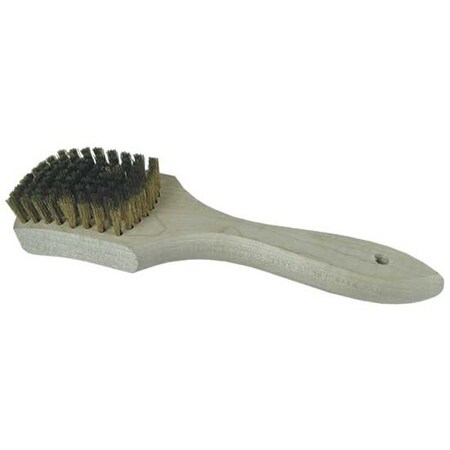 Gordon Brush 9 Utility Brush - Brass Bristle and Hardwood Block, PK12 901661